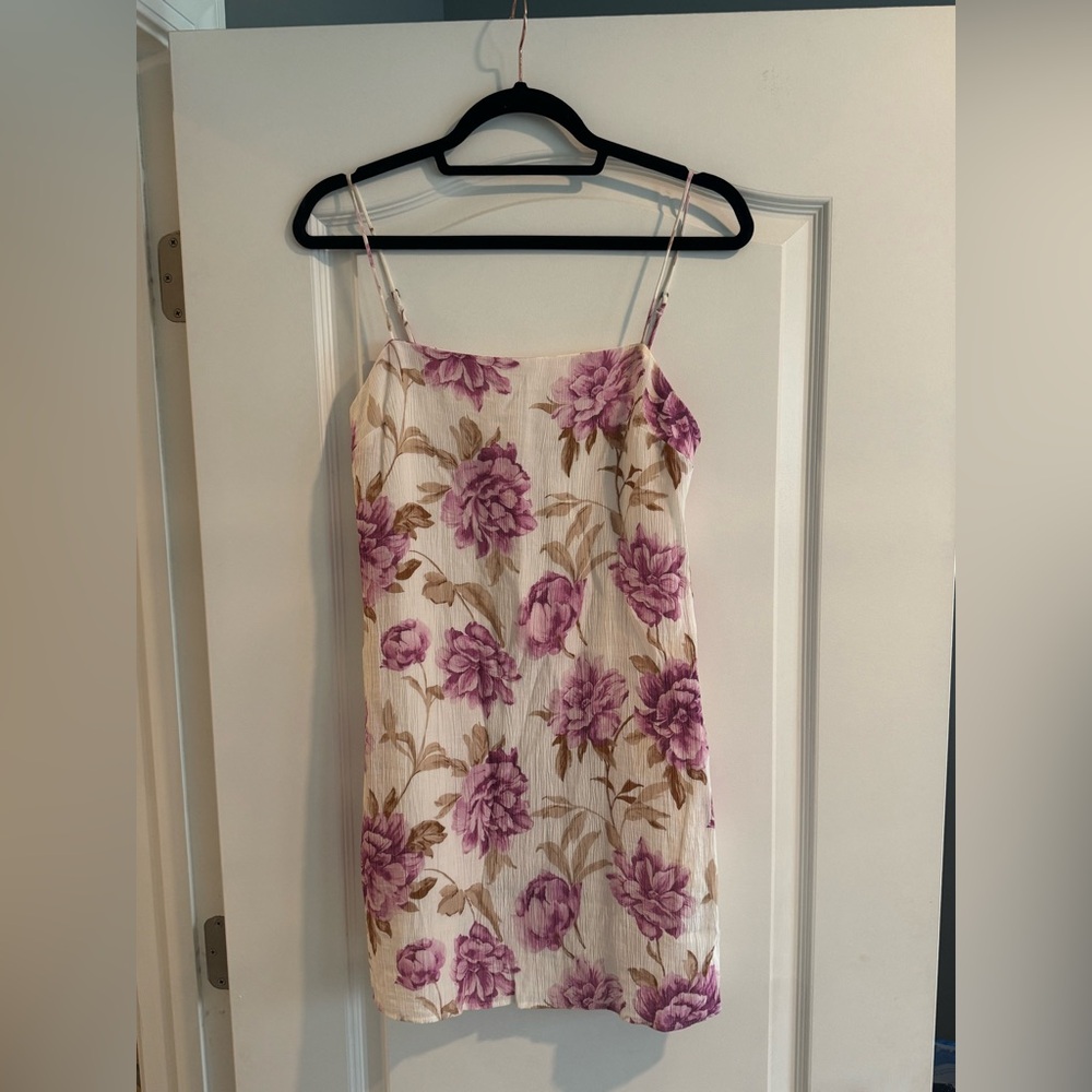 Abercrombie & Fitch Purple Slip Mini Dress Spaghetti Strap